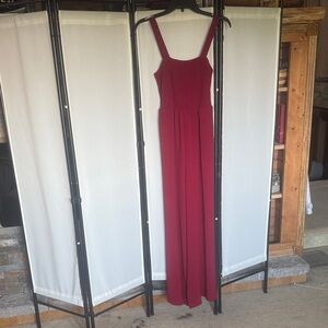 Elegant Red Jumpsuit